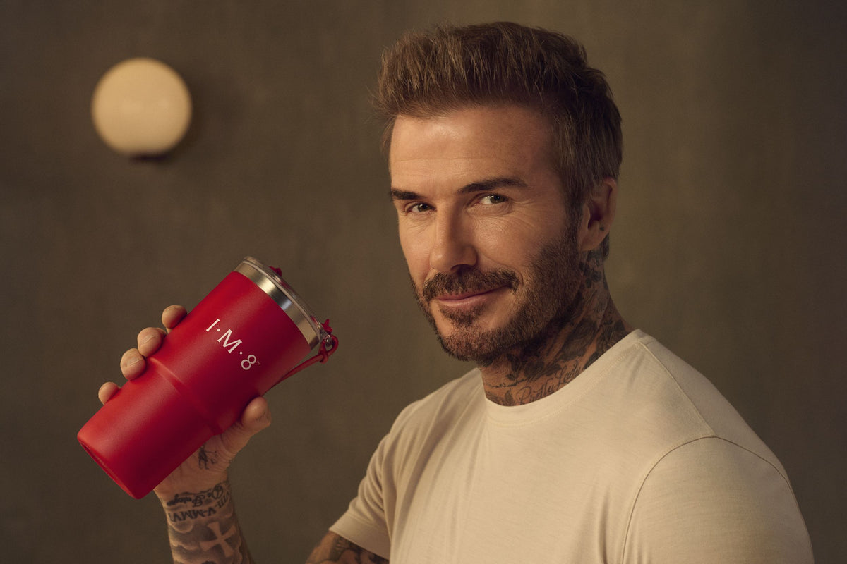 David Beckham his latest IM8 brand supplement