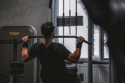 Man working out at the gym