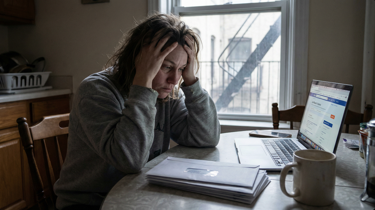 A woman experiencing anxiety