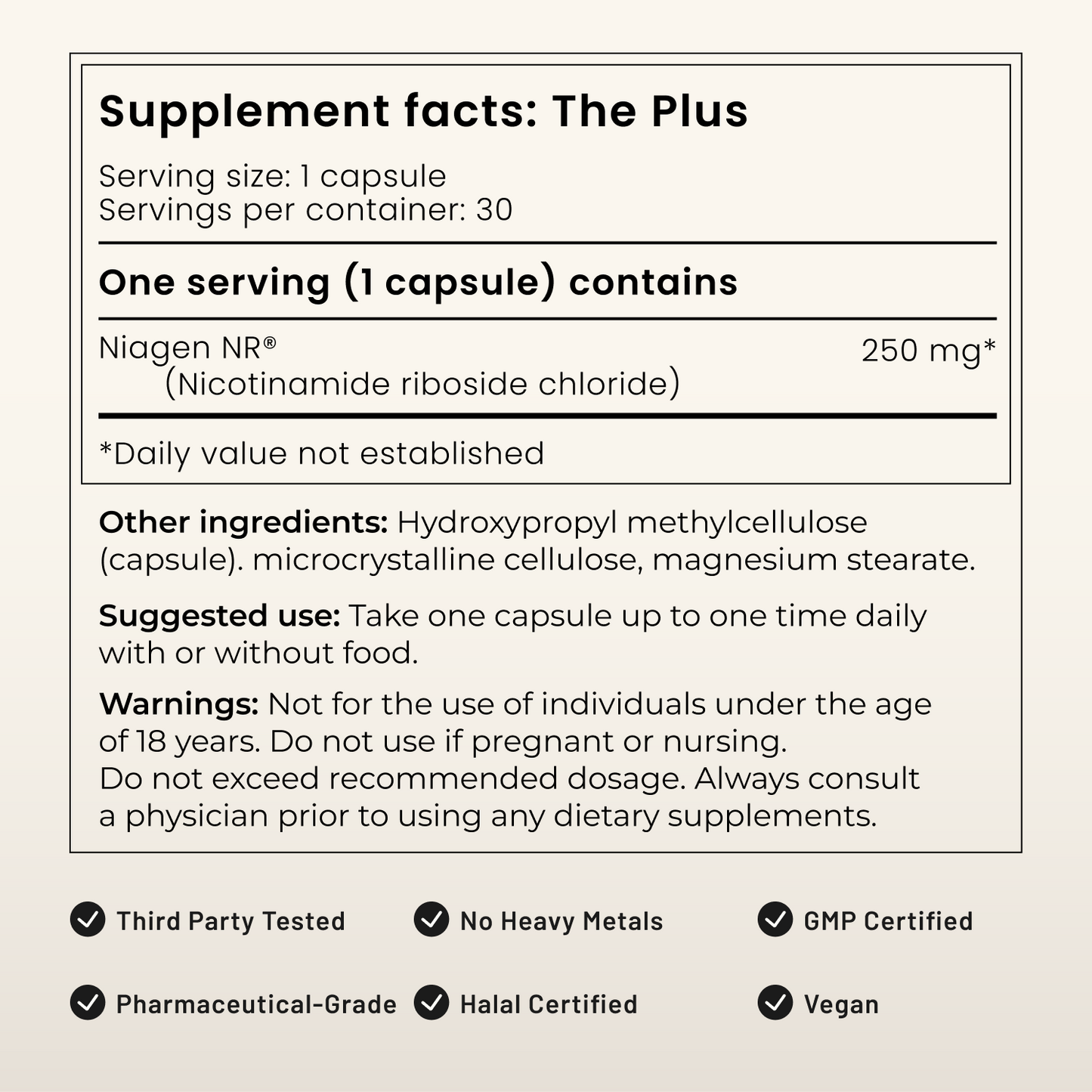 The Plus - Niagen® NR